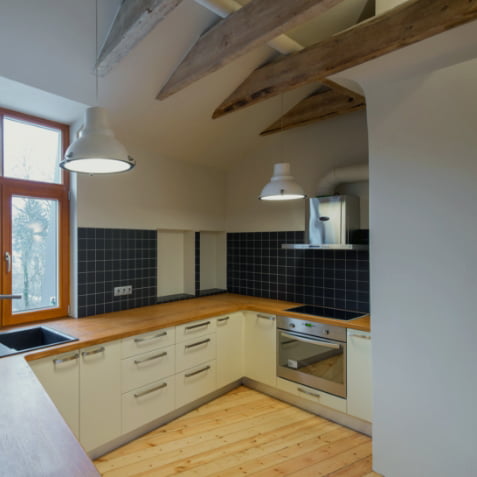 A renovated kitchen